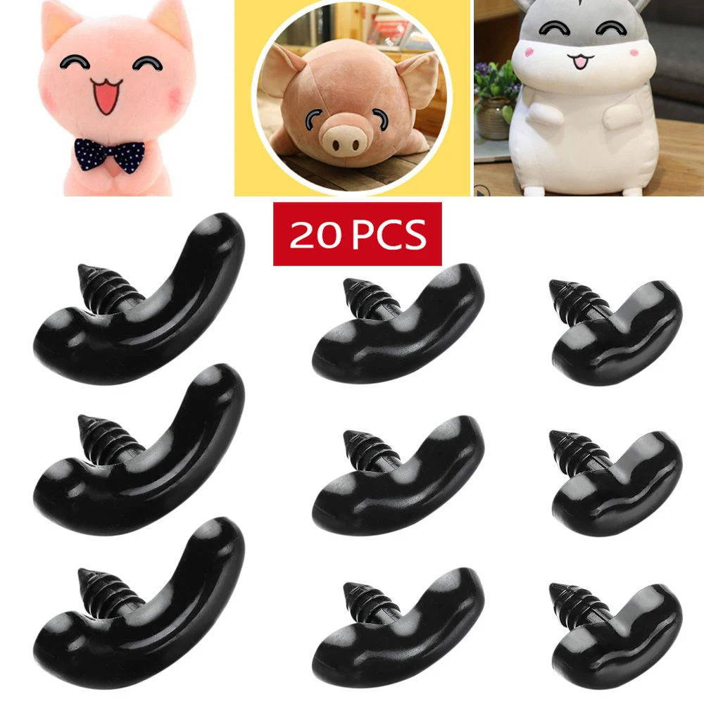 

Черная пластиковая безопасная нить для глаз 20 шт. 17/24/30 мм, ремесла, медведь, животное, сделай сам, куклы, марионетка, детали для мягких игруше...