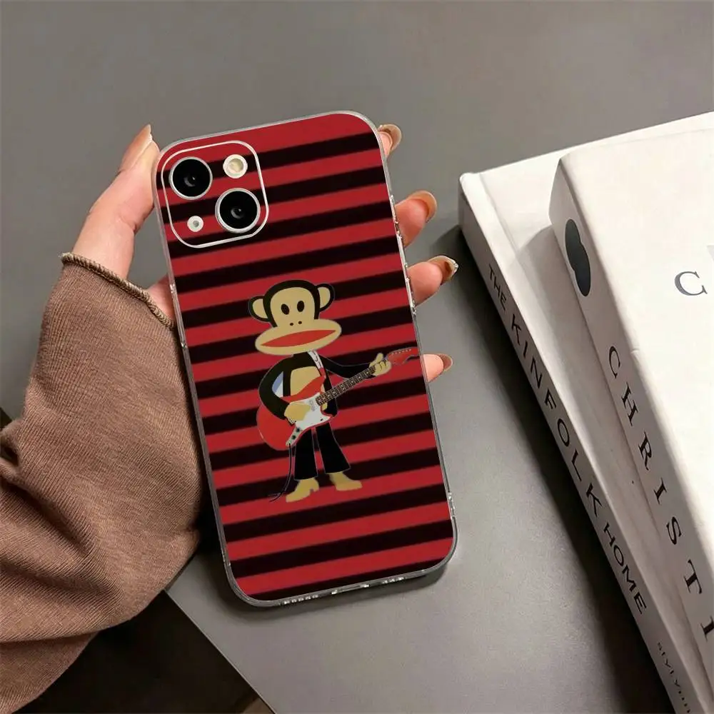 Модный прозрачный мягкий чехол CUTE Paul Frank для iPhone 17, 16, 15, 14, 13, 12, 11 Plus, Pro Max (art.: 3920dad901697) - 3920dad901697