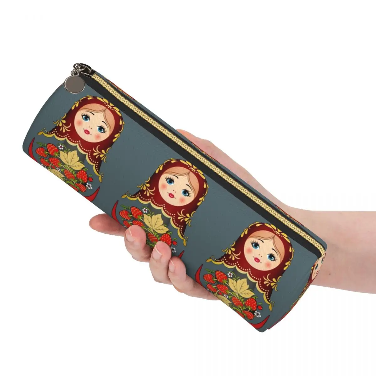 Фото Пенал-цилиндр «Матрешка» для детей, сумка для карандашей, пенал-коробка для канцелярских принадлежностей №2