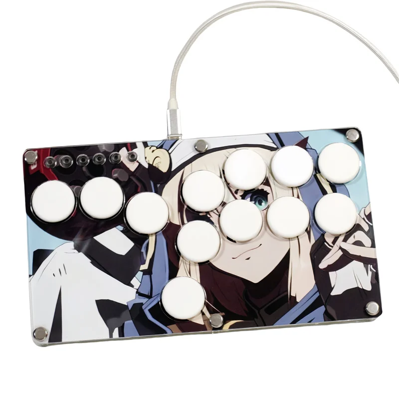 Фото Настраиваемый DIY Hitbox аркадная боевая палка боевой игровой контроллер геймпад SANWA кнопки SOCD для ПК/PS3/Android №5
