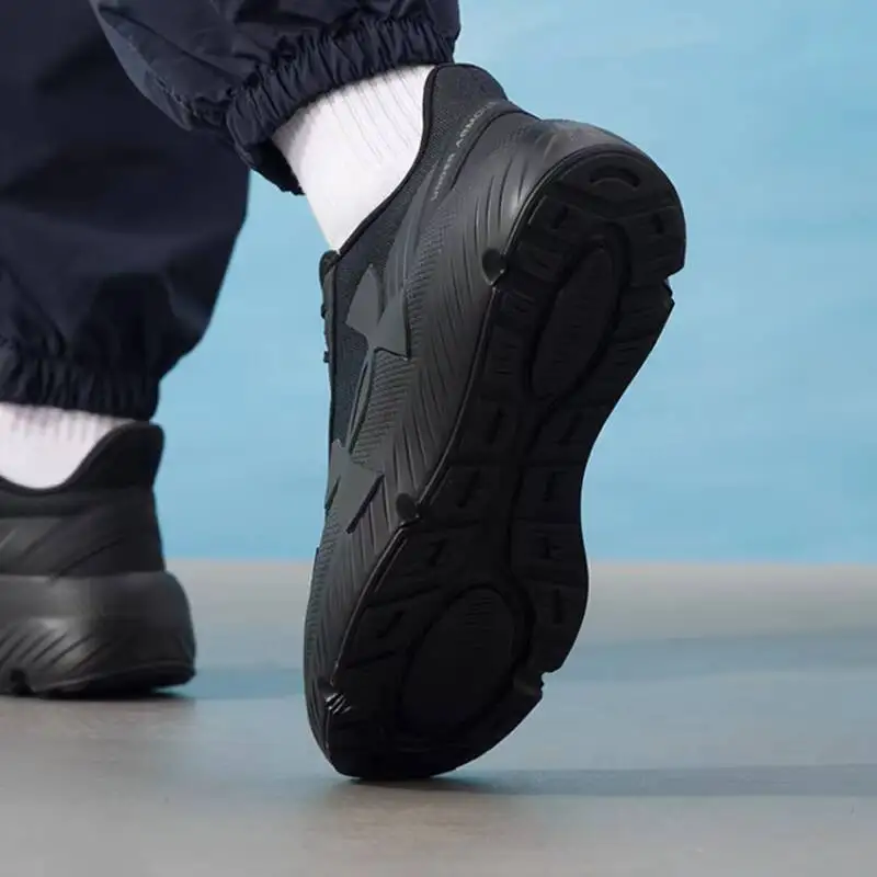 Фото Новые кроссовки Under Armour 2026 Mesh с толстой подошвой, черные, унисекс, спортивная обувь 6010425-001 №4
