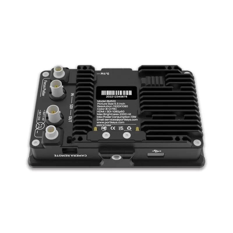 Монитор для камеры Portkeys BM5 III 5,5 дюйма с яркостью 2200 нит 1920*1080 HDMI3G-SDI 3D LUT для камер Sony,Canon,Panasonic,BMD,Z (art.: 3920c243cff08) - 3920c243cff08