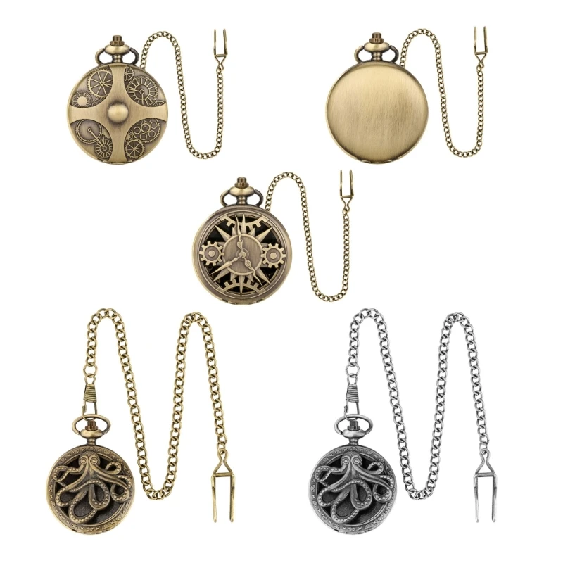 Портативный и стильный набор карманных часов многогранных кубиков с футляром