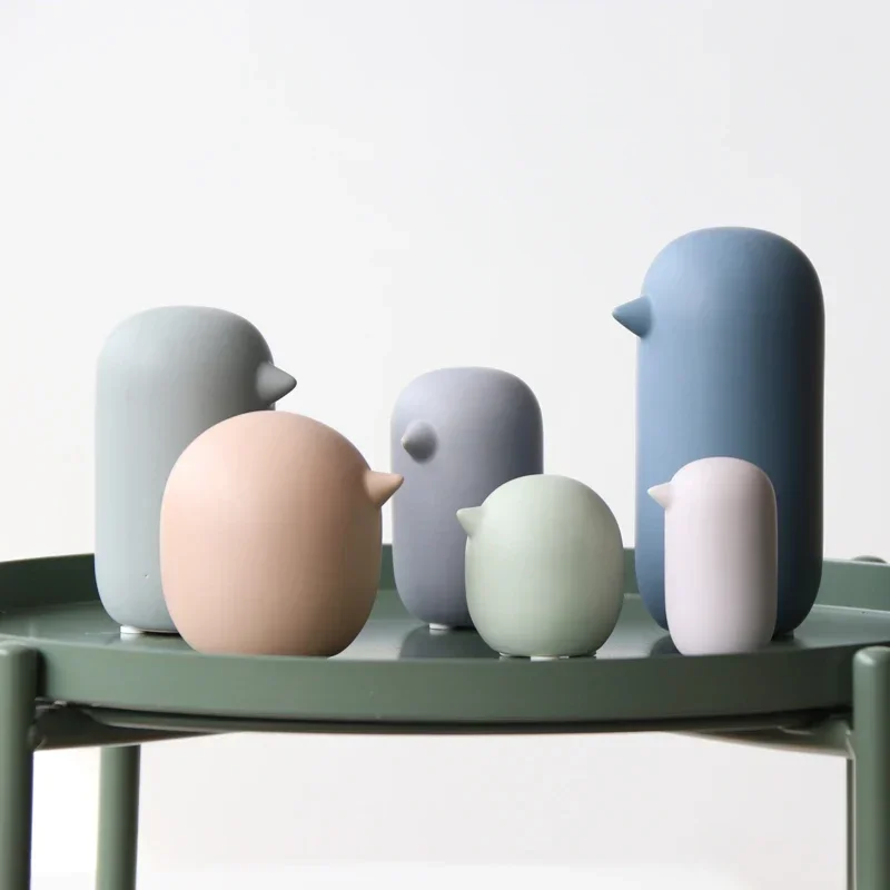 Статуэтки керамические птицы набор из 6 штук