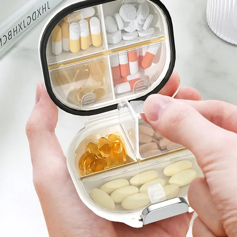 

Daily Storage Travel Portable Pill Split Organizer Sealed Box Package Case Sub-packing Box Multifunctional Vitamin Pill Medicine