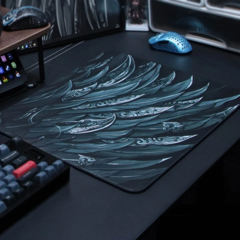 

Esports Tiger Poying S Gaming Mouse Pad Гладкий гибкий коврик для мыши Коврики для мыши с нескользящей резиновой основой Коврик