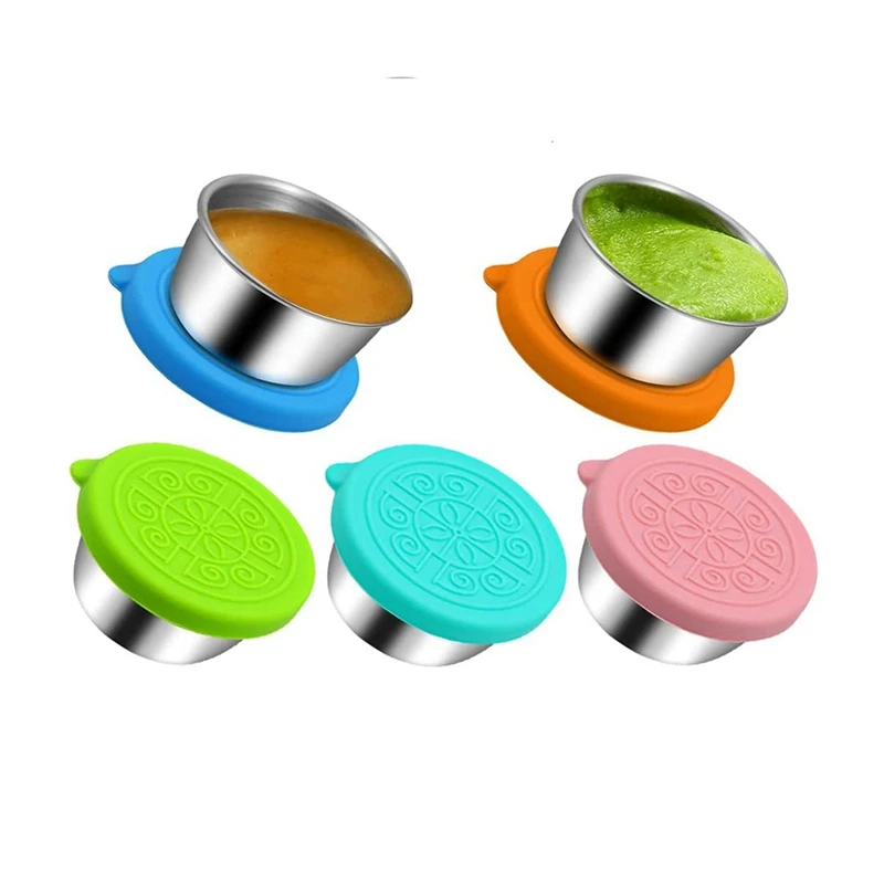 

5 шт., многофункциональный контейнер для салата, из нержавеющей стали