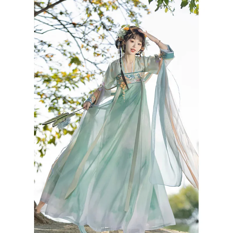 Оригинальная женская новая юбка Hanfu с вышивкой Тан повседневная половиной