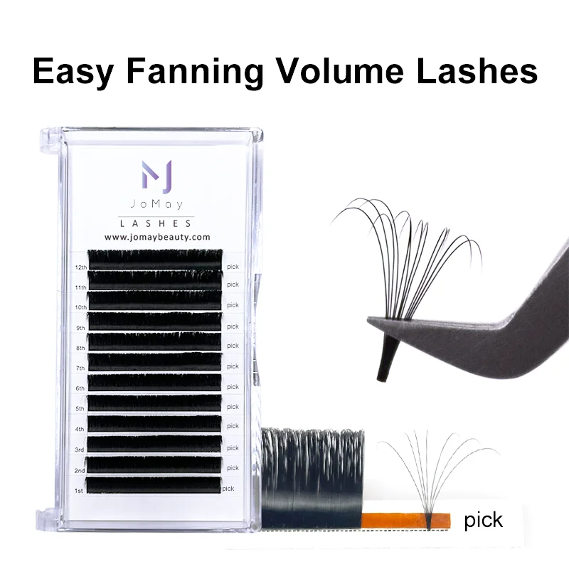 

Easy Fanning Eyelash Extensions Blooming Eyelashes Flare Eyelashes Russian Volume Auto Fan Eyelashes Natural Cilia Silk Lashes