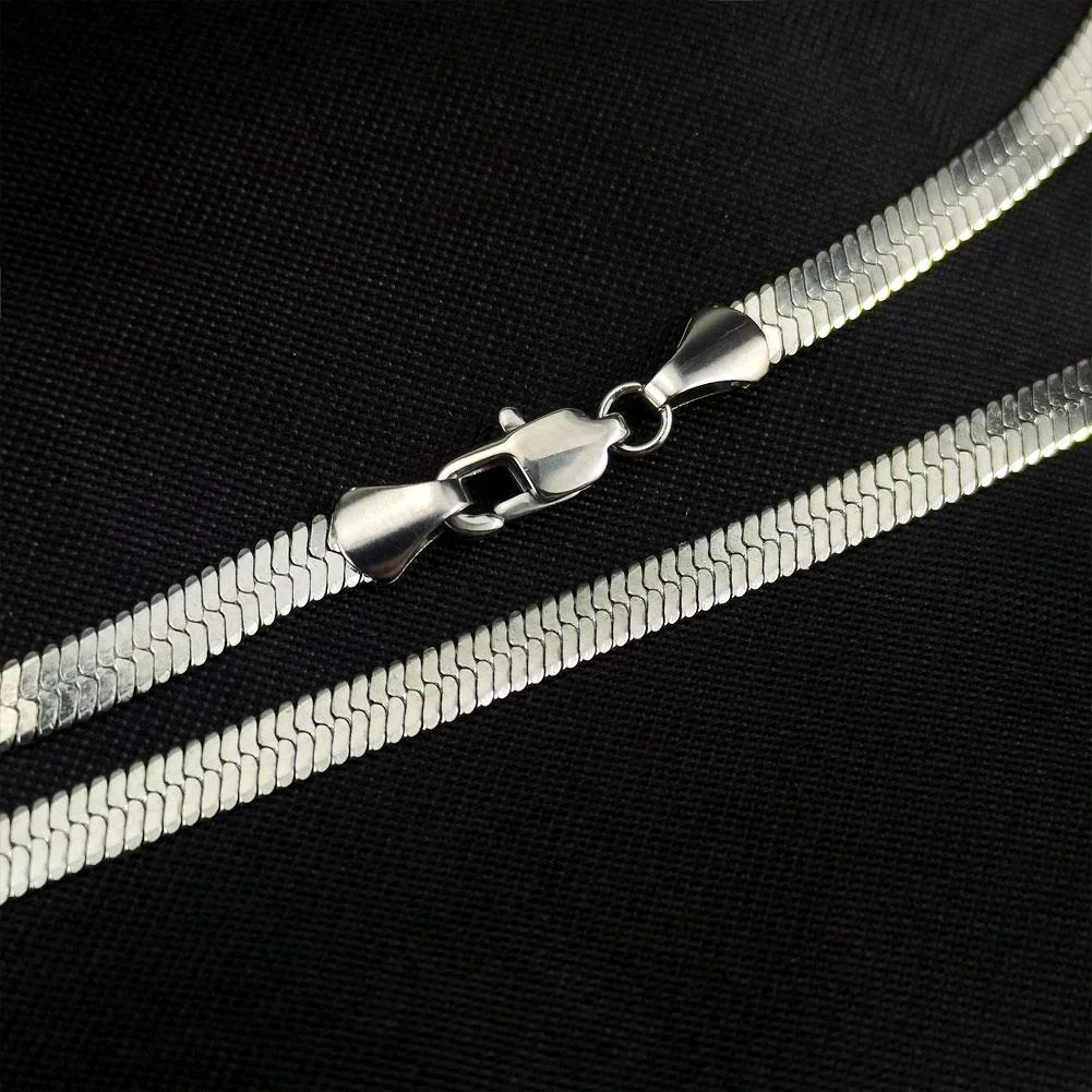 Ожерелье из нержавеющей стали для женщин и девушек ультратонкое колье длиной до