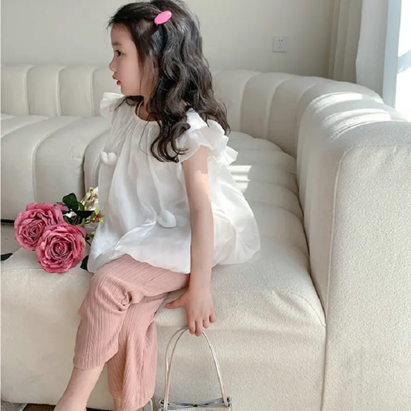 Детские комплекты для девочек топы из мерсеризованного хлопка микро