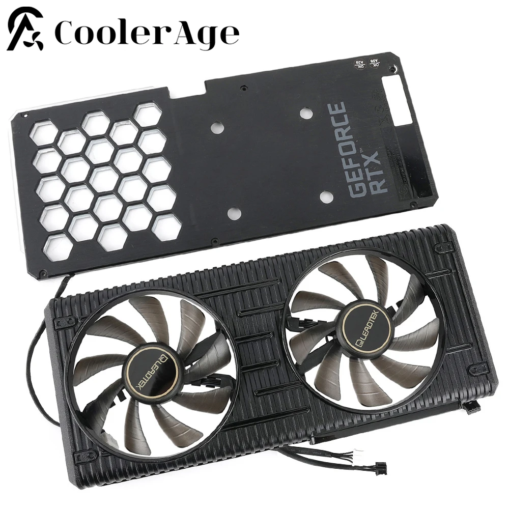 Вентилятор для видеокарты Palit/Leadtek RTX 3060 3060Ti Dual GENE ES с подставкой RTX3060 RTX3060Ti