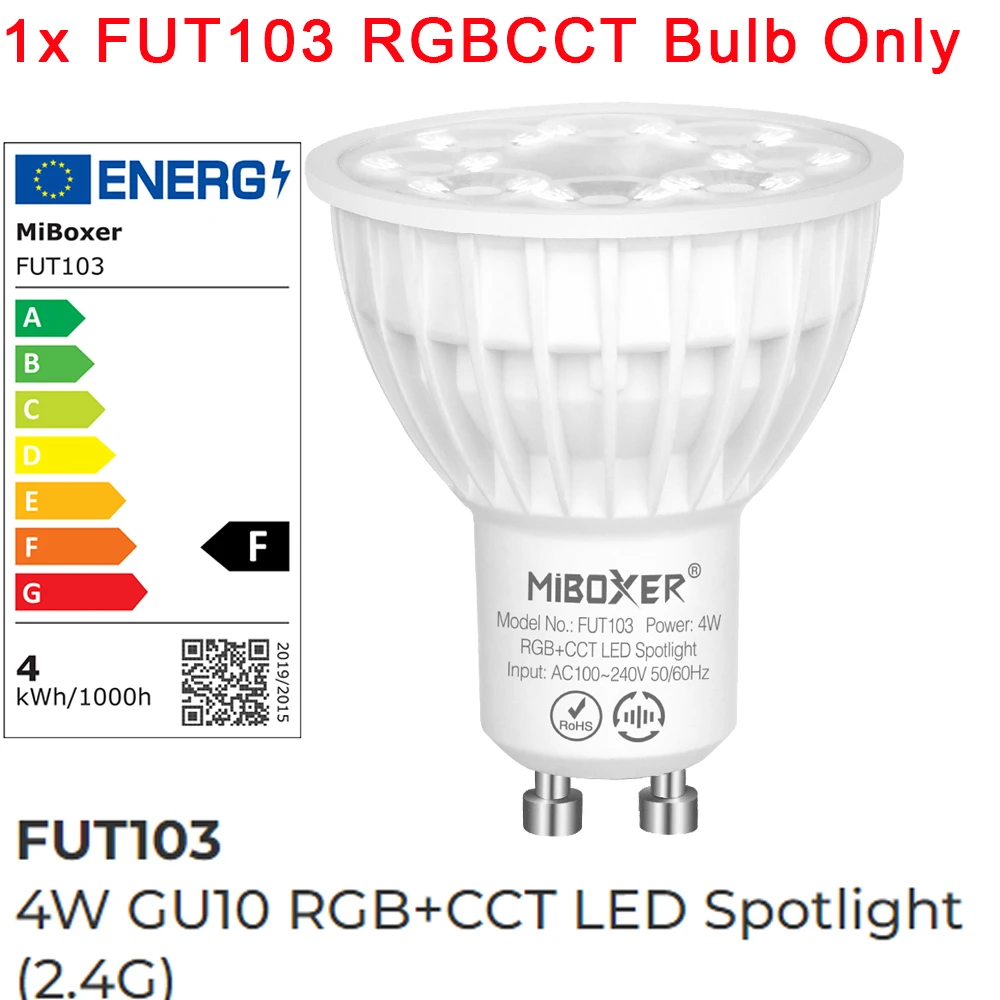 

Miboxer FUT103 RGB+CCT Светодиодная лампа