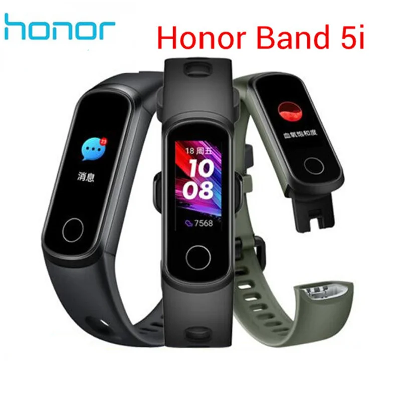 

Original Honor Band 5i Smart Wristband AMOLED Blood Oxygen Smart Watch Running Tracker Call Reminder Sleep Fitness Swimmi