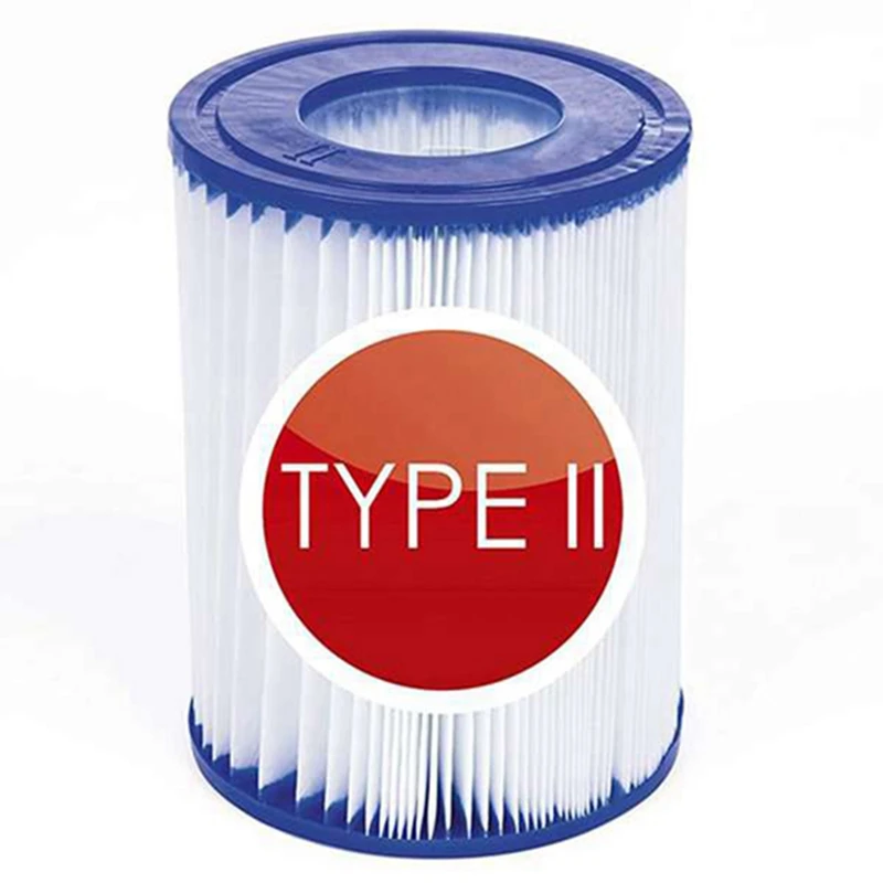 

6Pcs Swimming Pool Filter Compatible for Bestway Cartridge Type II,Replacement Hot Tubs Filter for Lay Z Spa Filter Pump