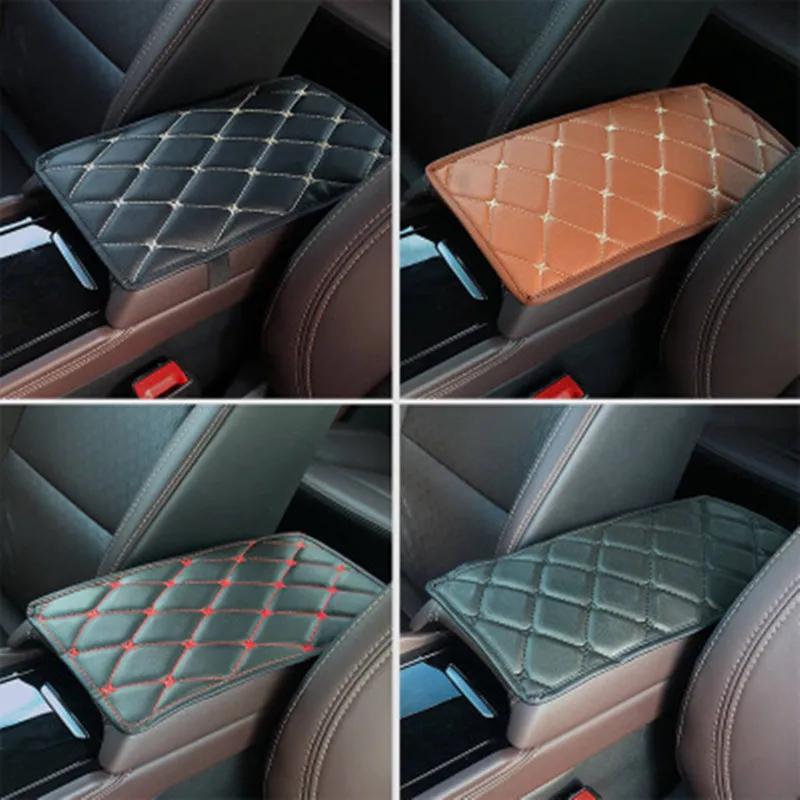 Автомобильный полиуретановый подлокотник кожаный чехол коврик подушка для Toyota