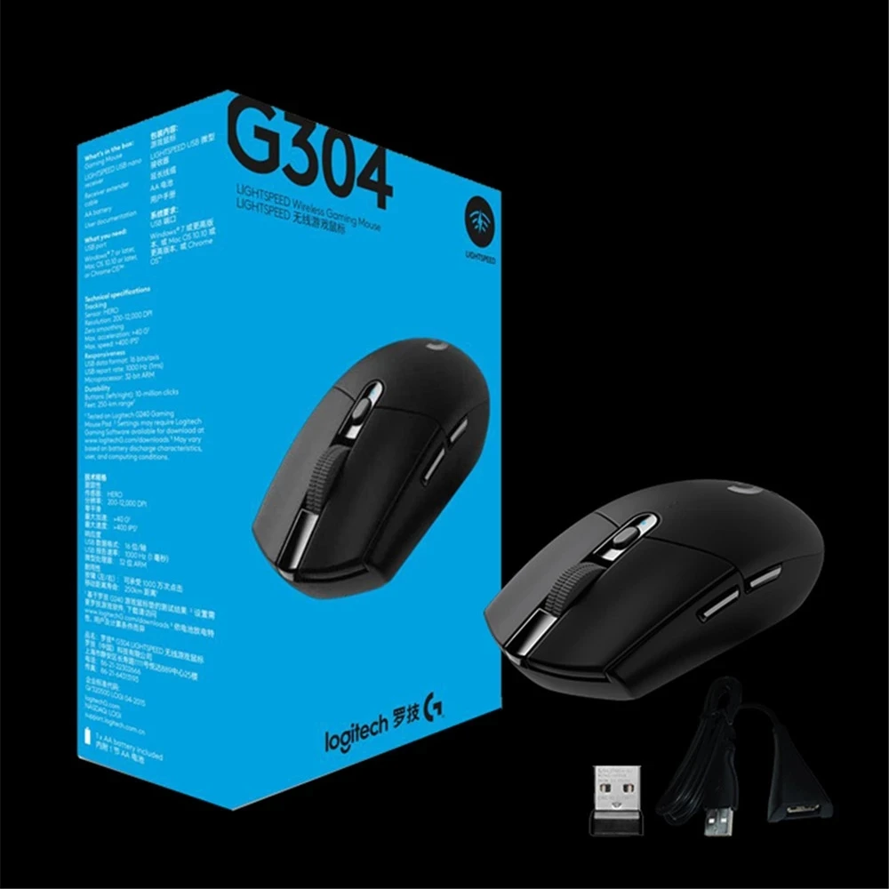 

Мышь logitech G304 G305 G102 компьютерная игровая беспроводная эргономичная, 2,4 ГГц, 12000DPI