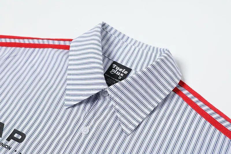 Уличная модная трикотажная рубашка Cityboy в полоску с длинным рукавом мужские