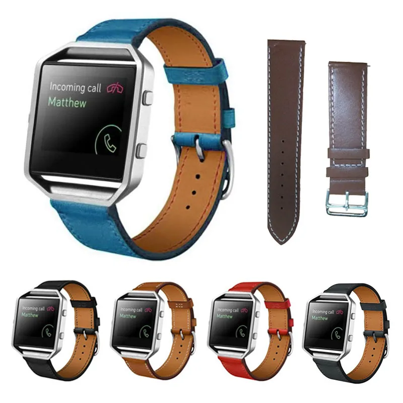 

Роскошный ремешок из искусственной кожи для часов Fitbit Blaze, сменный Браслет, наручный браслет, водонепроницаемые умные часы с мягким ремешко...