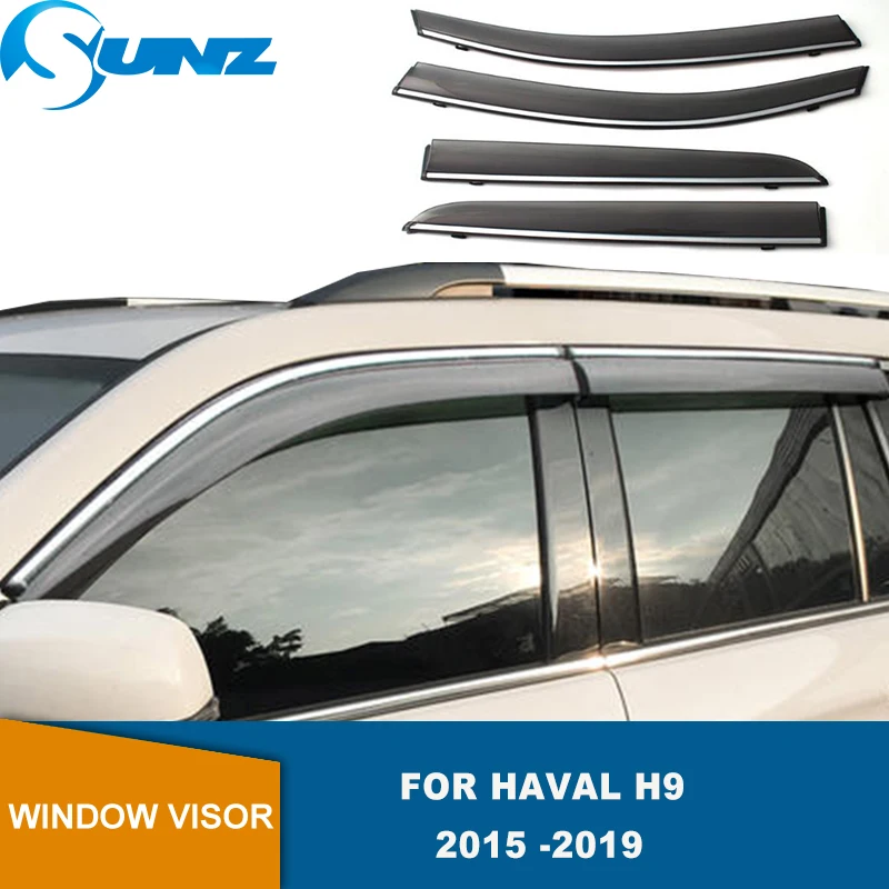 

Side Window Deflector For Haval H9 2015 2016 2017 2018 2019 2020 2021 Smoke Sun Rain Guards Weather Shield Car Stylings SUNZ