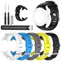 silicone replacement watch band for suunto d4i watch strap wristband for suunto d4 d4i novo dive computer watch with tool kits