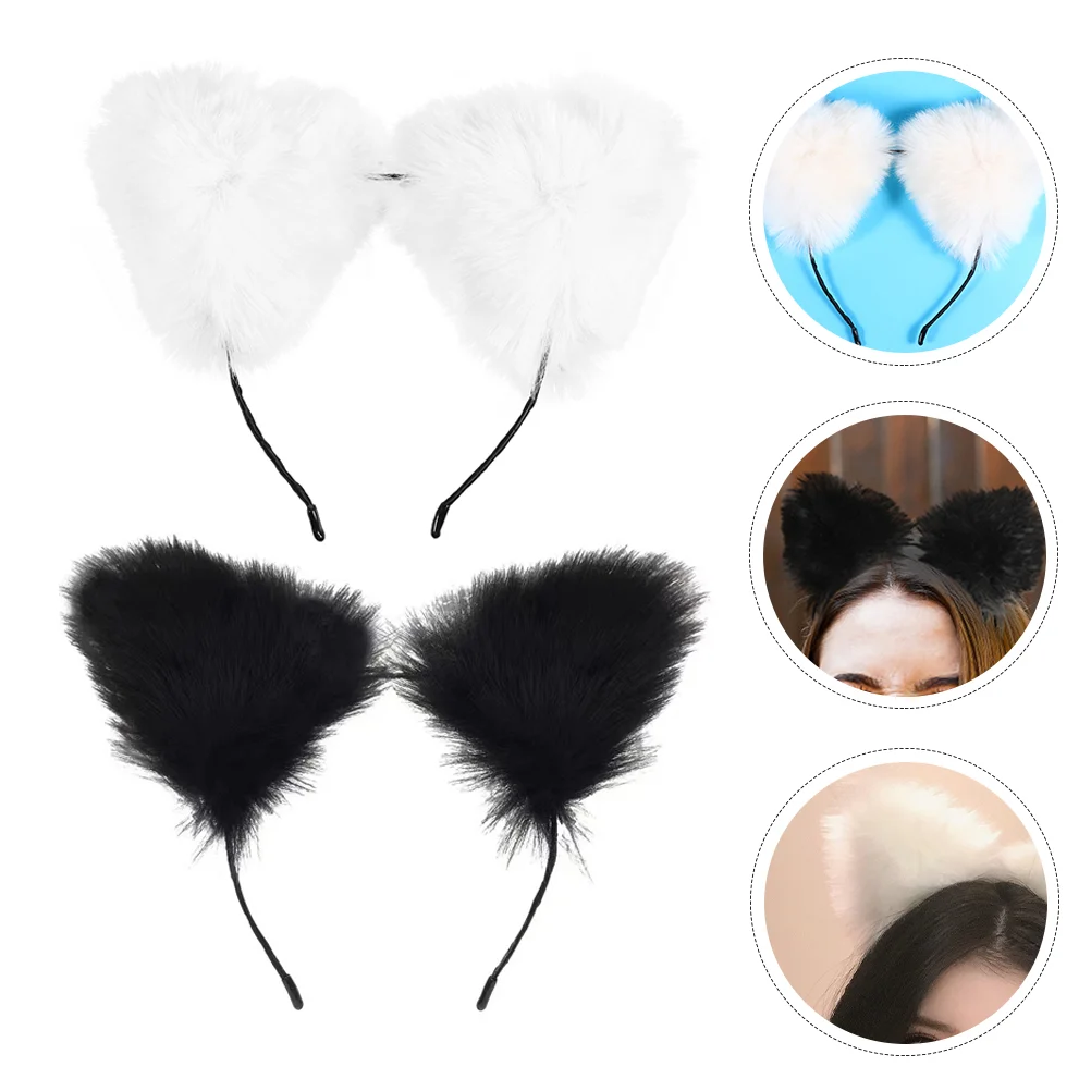 

2Pcs Costume Cat Hair Band Party Props Party Headwear
