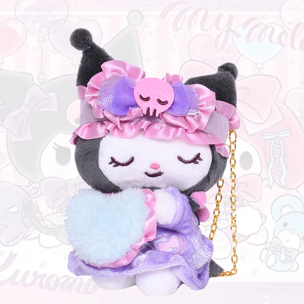 

Kawaii Kuromi Sanrio Keychains Figure Cute Cartoon Fashion Anime Plush Pendants Anime Stuffed Animals Girls Kids Birthday Gifts