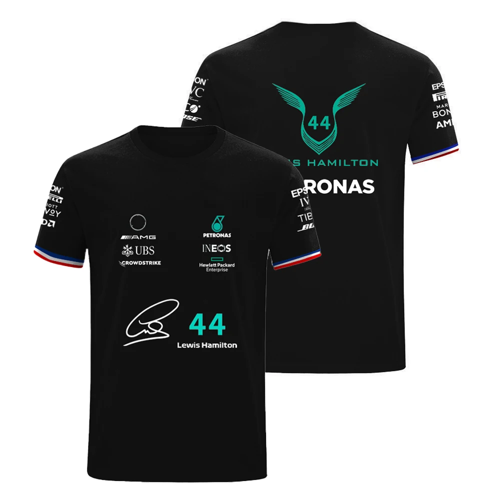 

Летняя Новинка 2022, футболка горячая Распродажа AMG Petronas Edition F1 формула One 44 Льюис Гамильтон 63 Джордж Рассел Фан, дышащая футболка