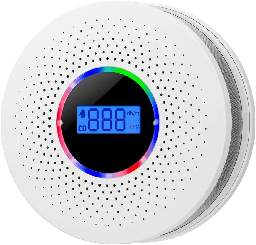 Детектор дыма и монооксида углерода детекторы угарного газа с ЖК-дисплеем