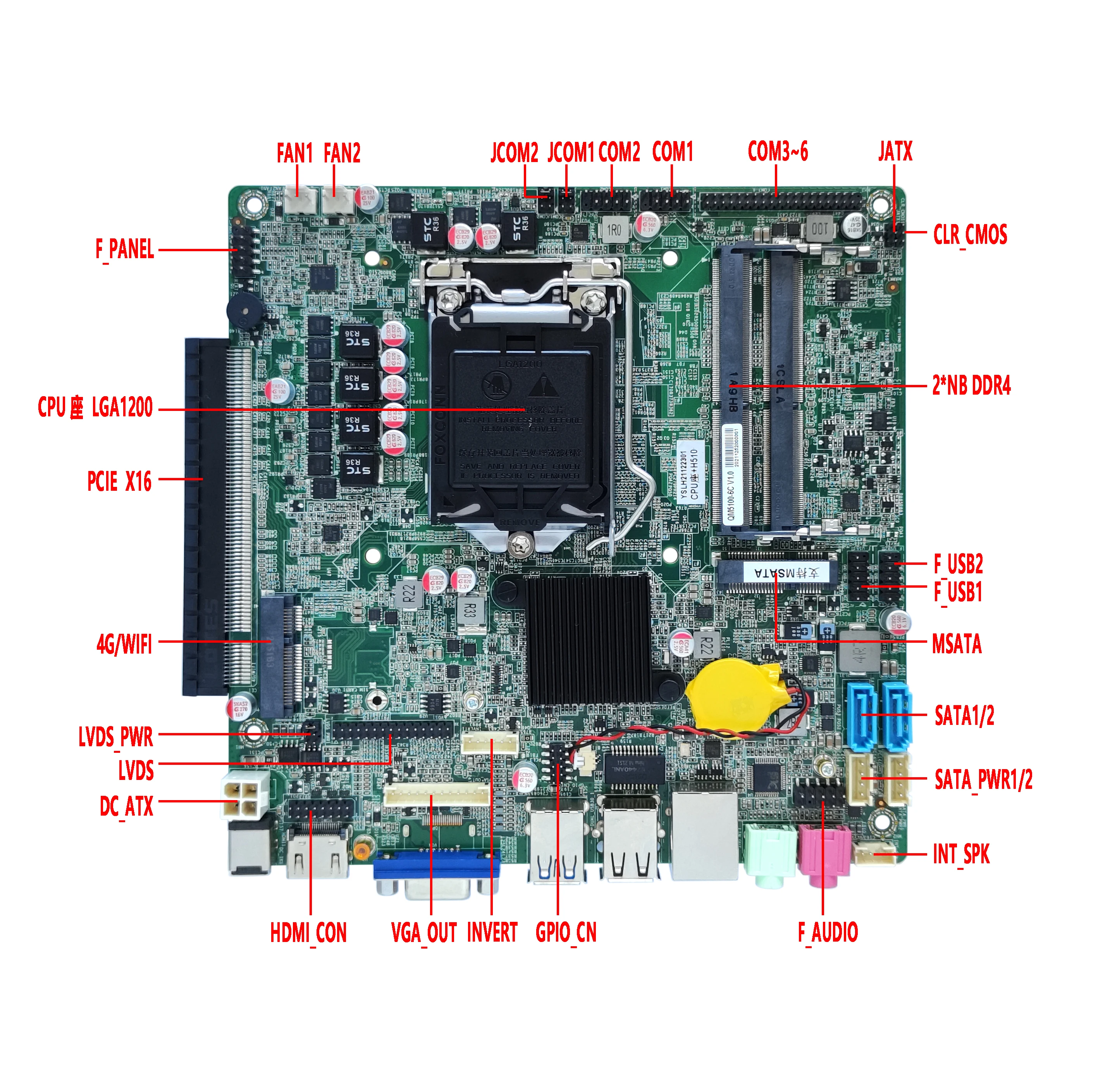 Фото Материнская плата ELSKY с процессором I5-10400 Quad Core, оптовая продажа, HD-MI, VGA, 2L-DP, LGA 1700 для игр №1