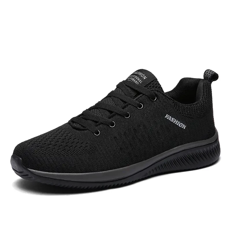

Summer New Casual Shoes for Men Lightweight Comfortable Mesh Shoes Men's Lac-up Breathable Soild Sneakers Flats Walking Shoes