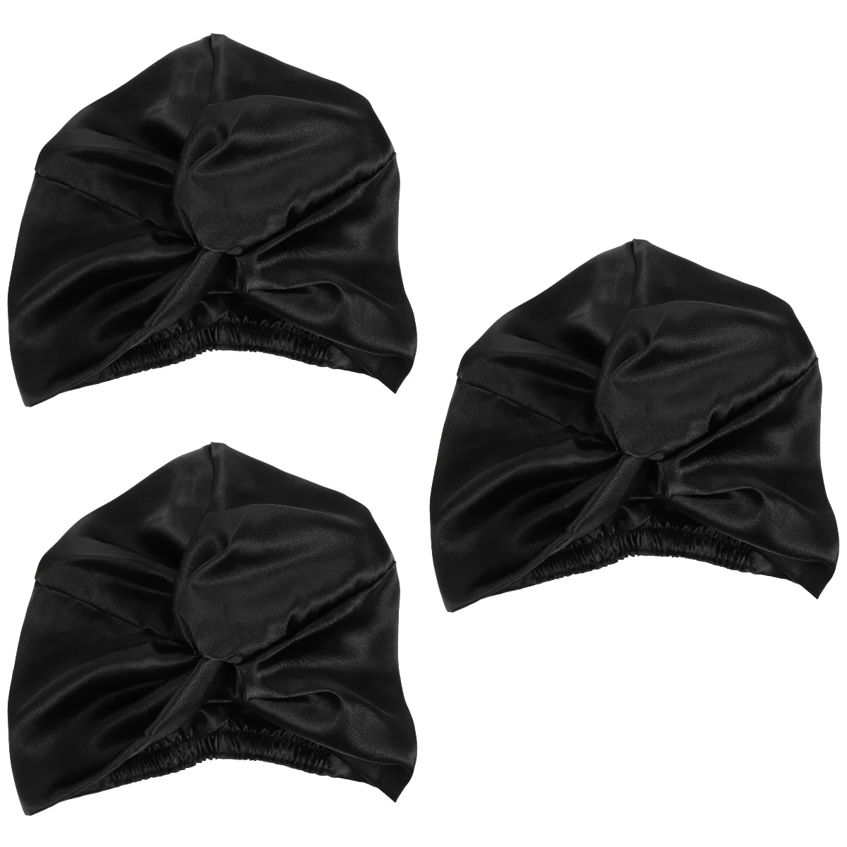 

3pcs Imitated Sleeping Bonnet Household Nightcap Night Sleeping Hair Bonnet