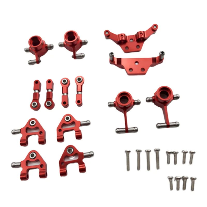 

FBIL-Metal Upgraded Parts Steering Cup Swing Arm Shock Absorber Plate Set For Wltoys P929 P939 K969 K979 K989 K999 1/28 RC Car