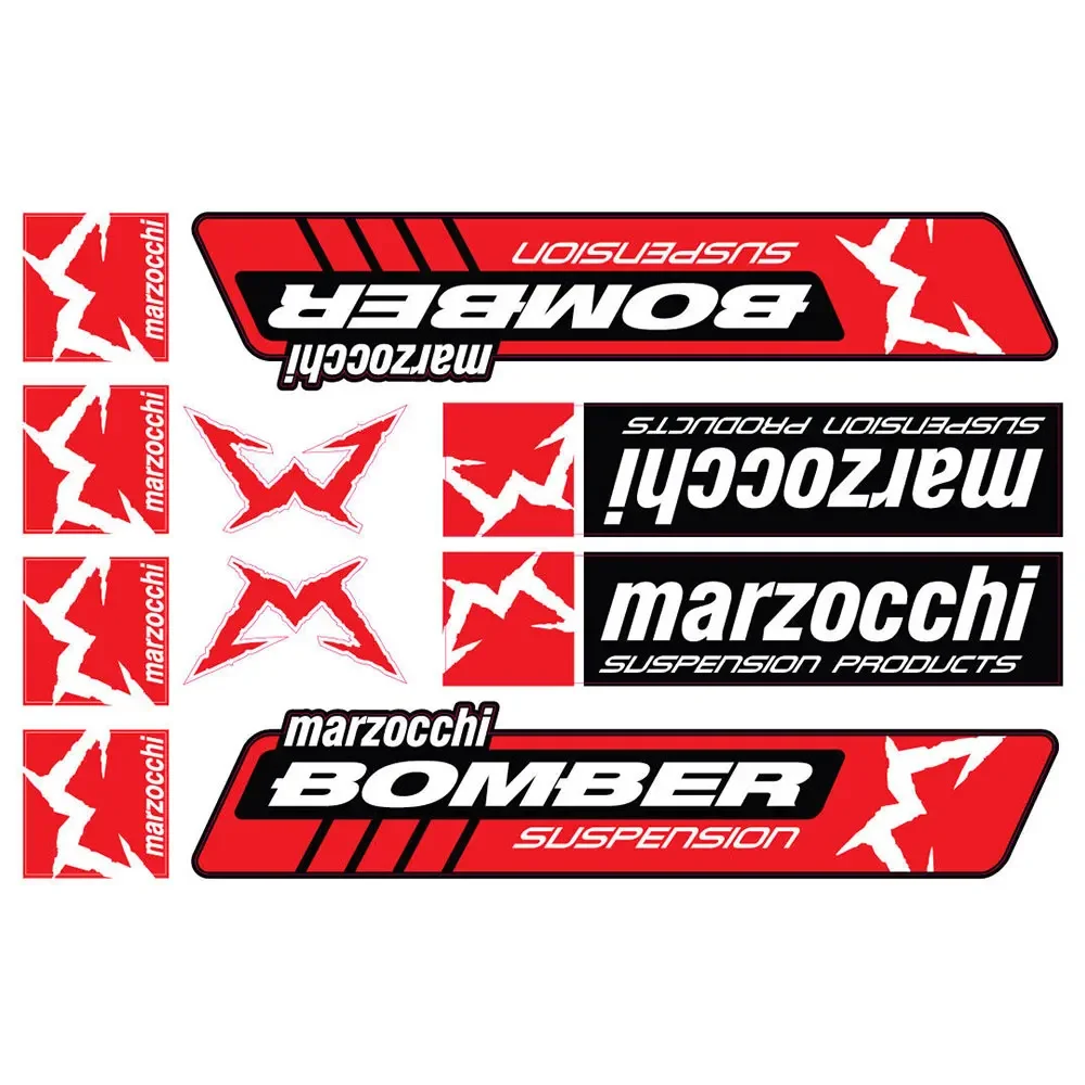 

Для Marzocchi Bomber наклейки/наклейки виниловый принт графический ламинированный клейкий лист