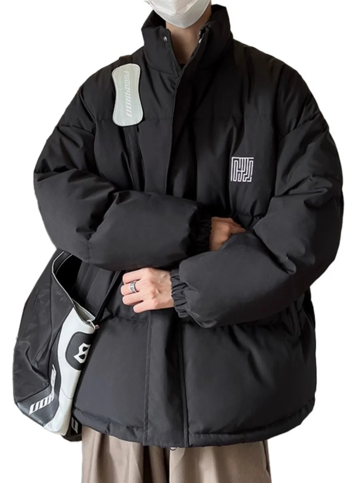 Cotton-padded jacket Men's Winter Thickened Outerwear Boys 2024 New Stand Collar Cotton-Padded Clothes Youth Fashion Warmth R...