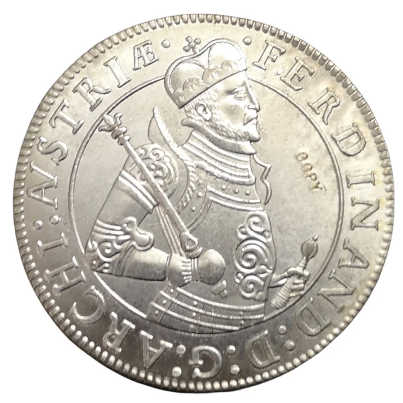 

1595 г., Германия, 1 герметик, серебряная копировальная монета Ferdinand