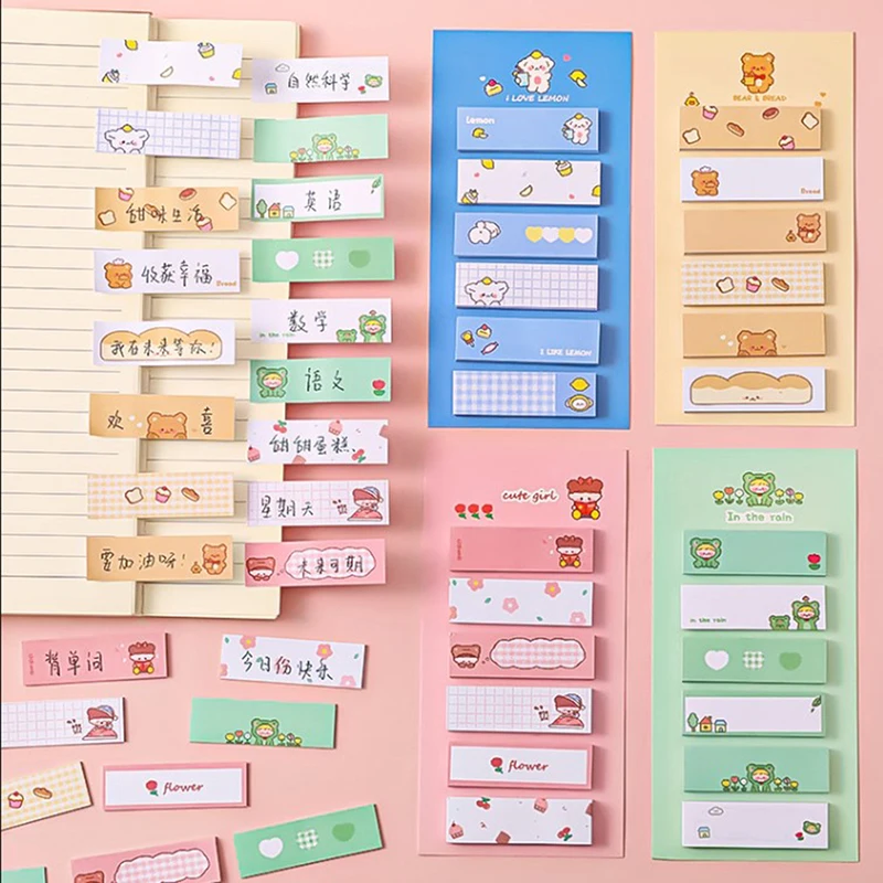Cartoon Memo Pad Rabbit Sticky Note Stickers Decal Scrapbooking DIY Kawaii Notepad Diary Stationery School Supplies
