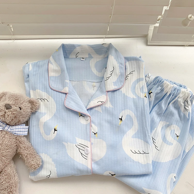 Nursing Maternity Pyjama Set Breastfeeding Maternity Clothing Pregnancy Sleepwear Women Cotton Pajamas Soft enlarge