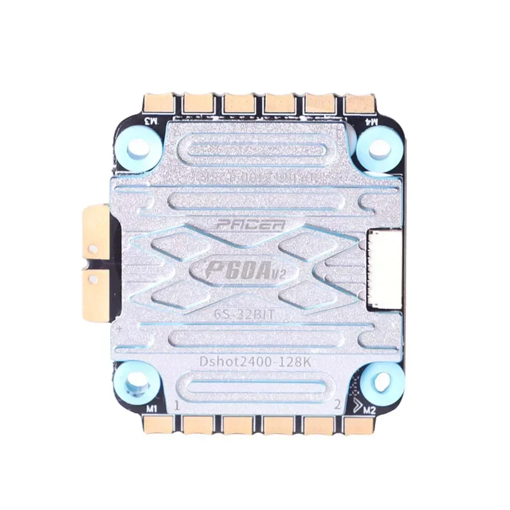 Фото Регулятор скорости DP T-Motor P60A V2 4-в-1 ESC 3-6S BLHELI_32 32-бит DSHOT2400 128 кГц - 30.5×30.5 мм/M3 для 5-7-дюймовых FPV дронов (фристайл/гонки/кинотехника/LR) №5