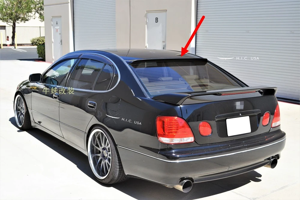 

Высококачественный спойлер на крышу автомобиля из ПММА для Lexus GS300 1998-2011