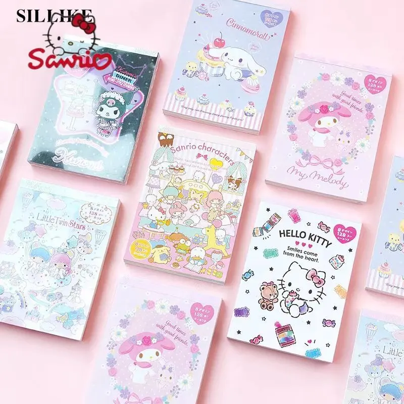 Genuine Sanrio Cute Cartoon My Melody Gemini Color Page Notepad Notepad Girl Heart Sticker Book