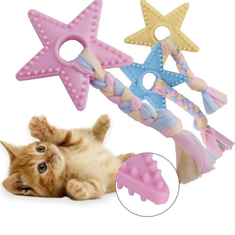 

Cat toy pet toy molar teeth cleaning star bite rope tooth cleaning dog toy training pet toy ball