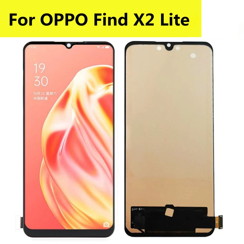 TFT 6,4 дюймов для Oppo Find X2 Lite 5G Global CPH2005 ЖК-экран дисплей Сенсорная панель дигитайзер в сборе Замена