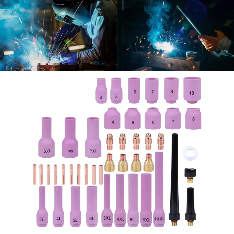 

46 шт., аксессуары для горелок WP9 WP20, изолятор для горелок TIG Back 87HA