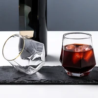 hot selling tracing gold 400ml whiskey sake shochu brandy vodka glass household drinker ktv bar wine drinkware cup