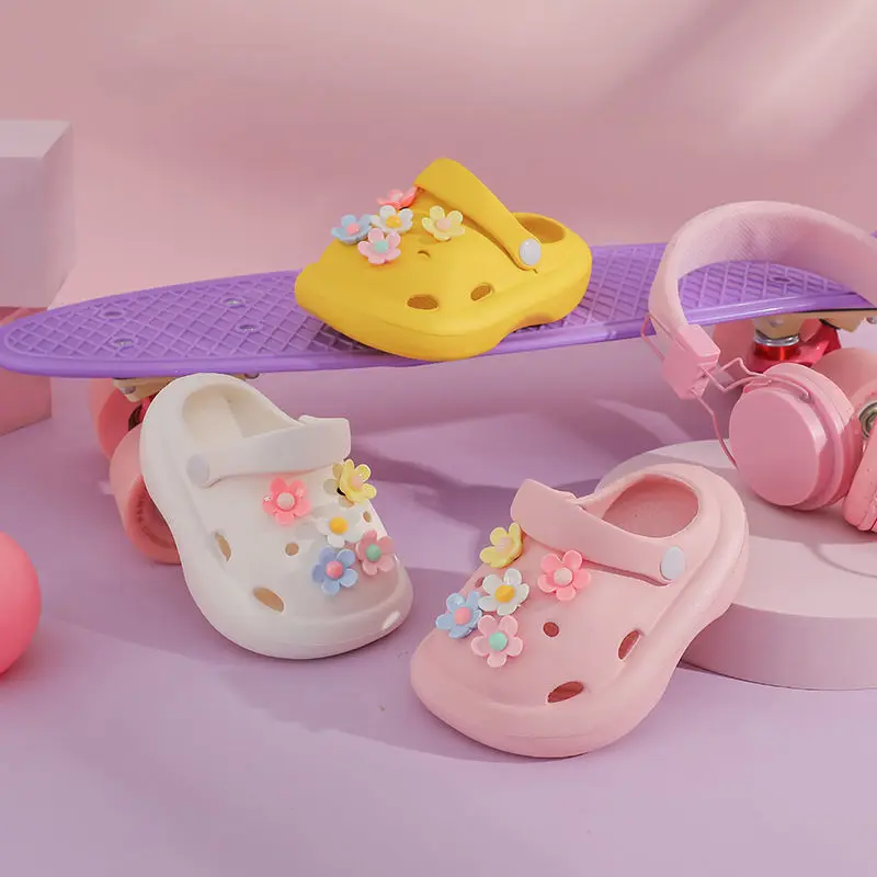 

Детские шлепанцы для девочек, летняя обувь с дырками, детские тапочки, крутые сандалии, пляжная обувь, мюли и сабо, обувь для малышей