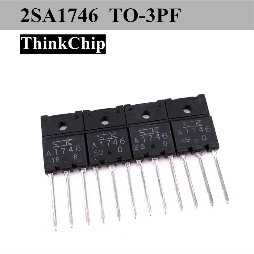 

(10pcs) 2SA1746 2SC4131 TO-3PF A1746 C4131 SANKEN Silicon PNP Power Transistors