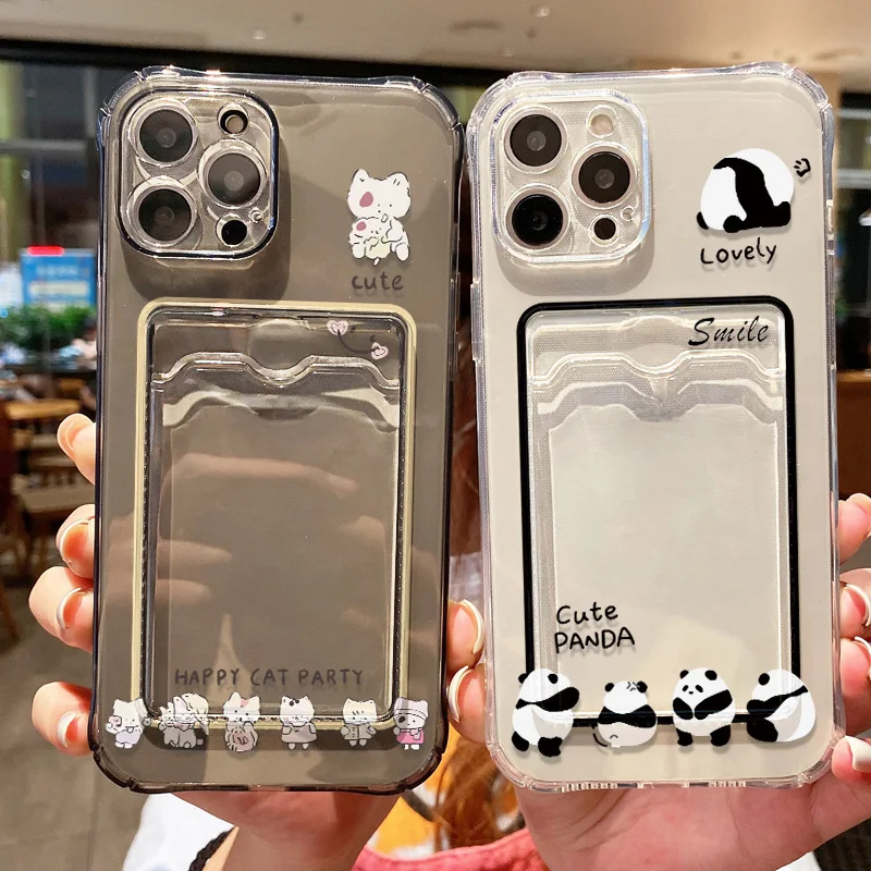 Фото Чехол для телефона с милыми мультяшными животными для iPhone 13, чехол для iPhone 15, 11, 16, 14, 12, 17 Pro Max Air 7, 8 Plus 16e XR SE, мягкая сумка для карт, чехол №1