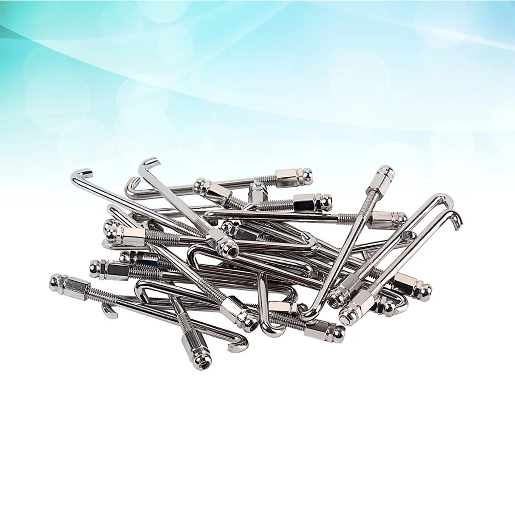 

24pcs Banjo Round Hook Prime Meal Durable Professional Silver Banjo Parts for Banjo Musical Instrument
