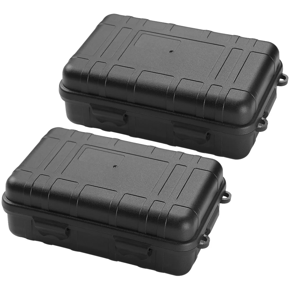 

2pcs Survival Storage Box Solid Outdoor Shockproof Pressure-proof Survival Cases